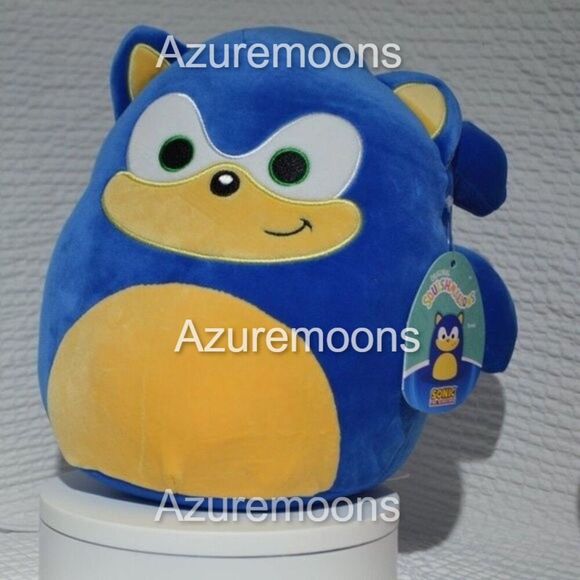 Rare Retired Sonic the Hedgehog Squish mallow 10" Plush – Blue  NWT  Collectible - Picture 1 of 7